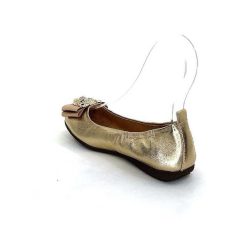 la ballerina La Ballerina L2 234 T Cuir Dore Bijoux Ballerines