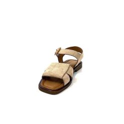 Ivoire0401a Ivoire 500.4314 Daim Beige Camel Sandales