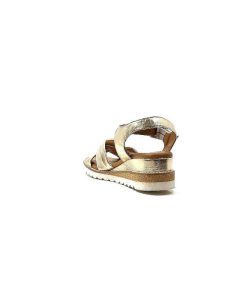 384-ivoire Ivoire 1613-0092 Cuir Gold Plateformes