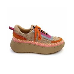 Steve Madden Steve Madden Double Take Textile Rose Orange Beige Baskets