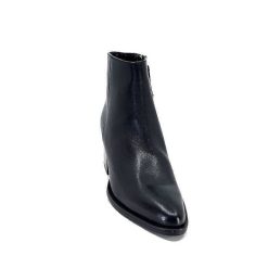 Ivoire0104a Ivoire 46105 Cuir Noir Bottines