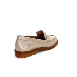 elisa lanci - lady shoes Ivoire Elsa N252 Cuir Beige Nacre Mocassins