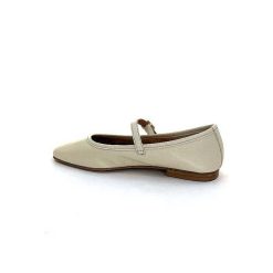 We Do Ivoire 55362 Cuir Beige Ballerines