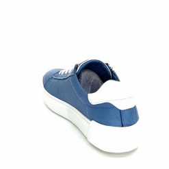 ivoire422 Ivoire 278 Cuir Bleu Baskets