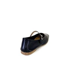 We Do Ivoire 55362 Cuir Noir Ballerines