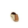 AS 98 B77101-101 Cuir Marron Raffia Dore Mocassins