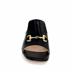 Ivoire0352 Ivoire K166 Caraibi2 Cuir Noir Mules