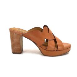 Ivoire0399a Ivoire 6080 Cuir Cuoio Mules