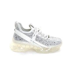 Steve Madden Steve Madden Maxima R Textile Blanc Strass Baskets