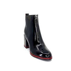 Elue Par Nous Elue Par Nous Paella Cuir Noir Vernis Bottines