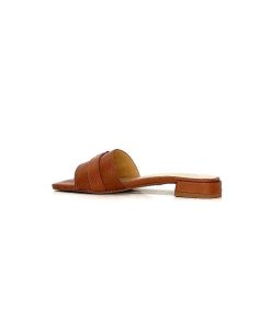 Ivoire0346a Ivoire 22682 Cuir Marron Mules