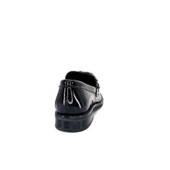 Ivoire0236a Ivoire 77502 Falconi Cuir Vernis Noir Mocassins