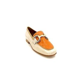 JHay Jhay 2213 Cuir Beige Orange Mocassins