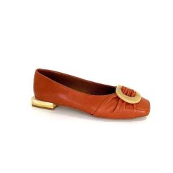 angel alarcon Angel Alarcon 24004 Cuir Orange Ballerines