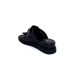 Ivoire-354 Ivoire 107911 Cuir Noir Mules