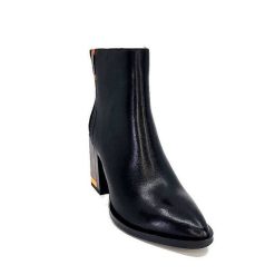 Elue Par Nous Elue Par Nous Palpe Cuir Noir Bottines