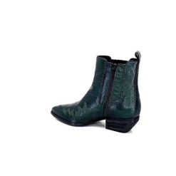 Ivoire0341a Ivoire Ar230 Cuir Metal Vert Bosco Bottines