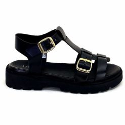 We Do Ivoire 45420A Cuir Noir Plateformes