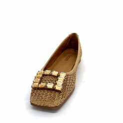 382-ivoire Ivoire 97574 Tk2 Raffia Beige Ballerines