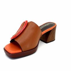 noa harmon Noa Harmon 9678M07 Cuir Multi Marron Orange Mules