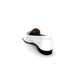 Ivoire0236a Ivoire 54564Dl Cuir Blanc Mocassins