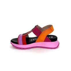 Hispanitas Hispanitas Chv 243308 Cuir Rouge Orange Fuschia Plateformes