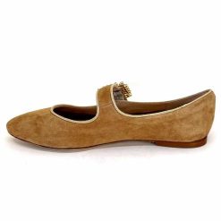 Ivoire0532 Ivoire H447 Sf28 Daim Camel Ballerines