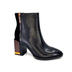 Elue Par Nous Elue Par Nous Palpe Cuir Noir Bottines