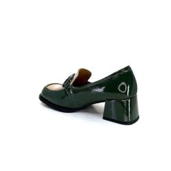 noa harmon Noa Harmon 9581-M01 Ben Cuir Vernis Vert Mocassins