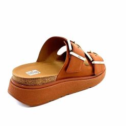 Fitflop Fitflop He8/592 Cuir Camel Mules