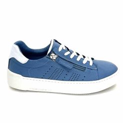 ivoire422 Ivoire 278 Cuir Bleu Baskets