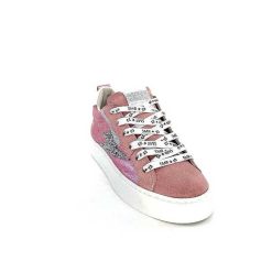 Semerdjian Semerdjian Smr Viken 11710 Cuir Rose Metallique Daim Rose Baskets