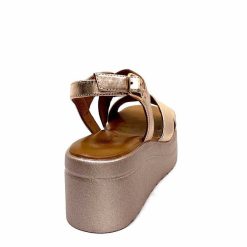 Inuovo Inuovo 99012 Cuir Metal Rose Plateformes