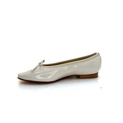 l'arianna L'Arianna 1705 Cuir Vernis Creme Ballerines