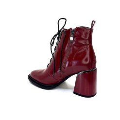 Elue Par Nous Elue Par Nous Paliki Cuir Rouge Bottines