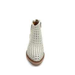 MKD Mkd Ferial Cuir Creme Blanc Bottines Ete