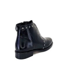 Ivoire0381b Ivoire 7553 Cuir Noir Bottines