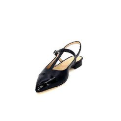 Ivoire0347b Ivoire Ch788 Cuir Noir Ballerines