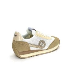 No Name No Name City Run Jogger W Daim Beige Textile Blanc Baskets