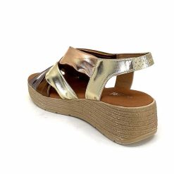 Ivoire0375a Ivoire Aires Cuir Multi Metal Plateformes