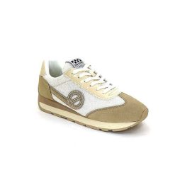 No Name No Name City Run Jogger W Daim Beige Textile Blanc Baskets