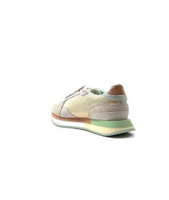 No Name No Name Mia Jogger Daim Textile Beige Pastel Vert Baskets