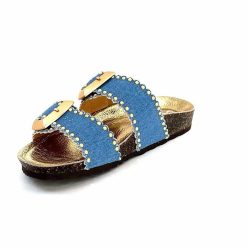 ciucani enrico Semerdjian Arona Textile Bleu Jeans Mules