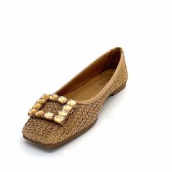 382-ivoire Ivoire 97574 Tk2 Raffia Beige Ballerines