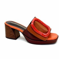 noa harmon Noa Harmon 9678M07 Cuir Multi Marron Orange Mules