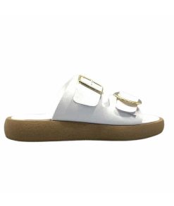 top tris srl Ivoire 8022-02 Cuir Blanc Mules