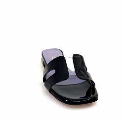 Ivoire0248 Ivoire 5237 Vernis Noir Mules