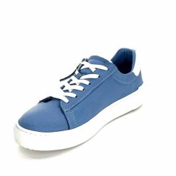 ivoire422 Ivoire 278 Cuir Bleu Baskets