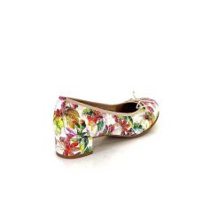 Ivoire0036a Ivoire Kat Azucena Cuir Imprime Multicolore Ballerines