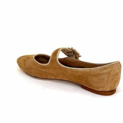 Ivoire0532 Ivoire H447 Sf28 Daim Camel Ballerines